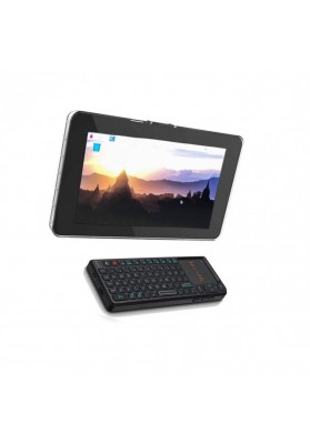 Desktop suite with 7 inch touch screen and mini keyboard/trackpad combination